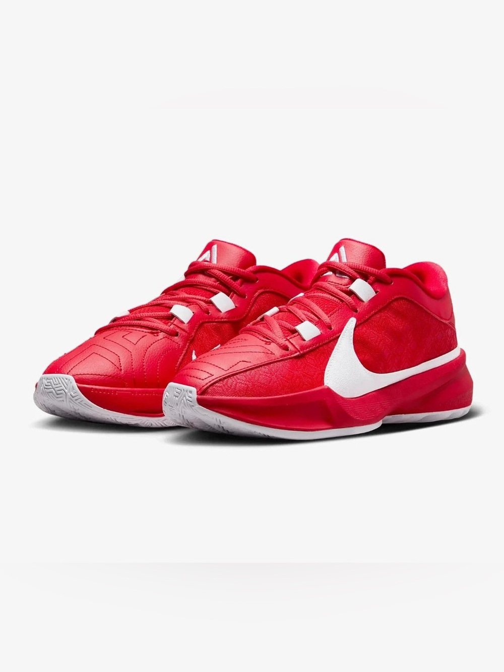 bright red Nike Zoom Freak 5 TB 'University Red' basketball shoes size 10.5